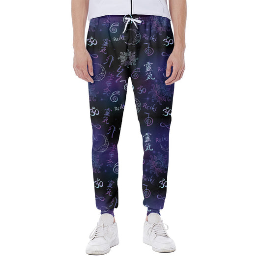 Reiki Energy Pattern Print Scuba Joggers