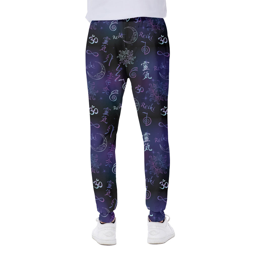 Reiki Energy Pattern Print Scuba Joggers