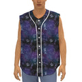 Reiki Energy Pattern Print Sleeveless Baseball Jersey
