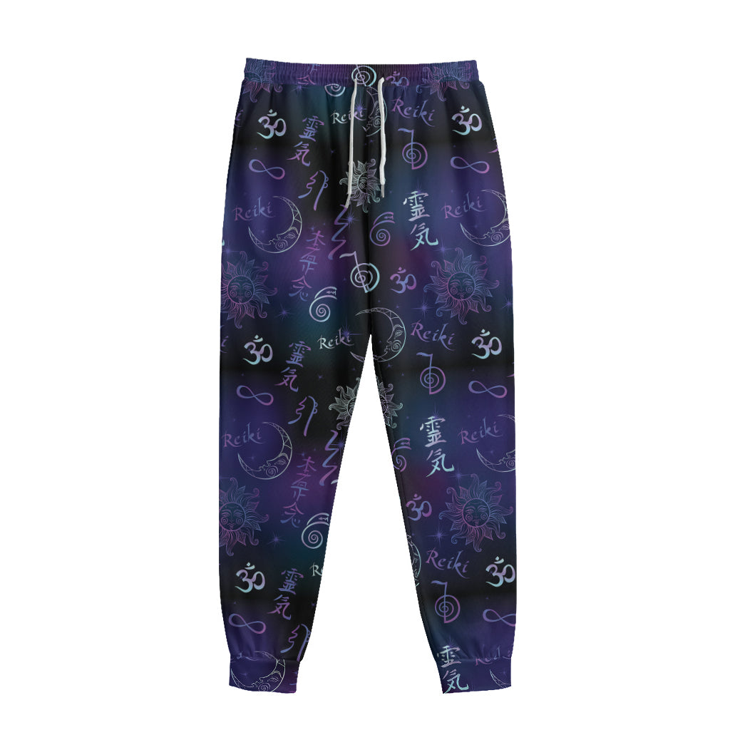 Reiki Energy Pattern Print Sweatpants
