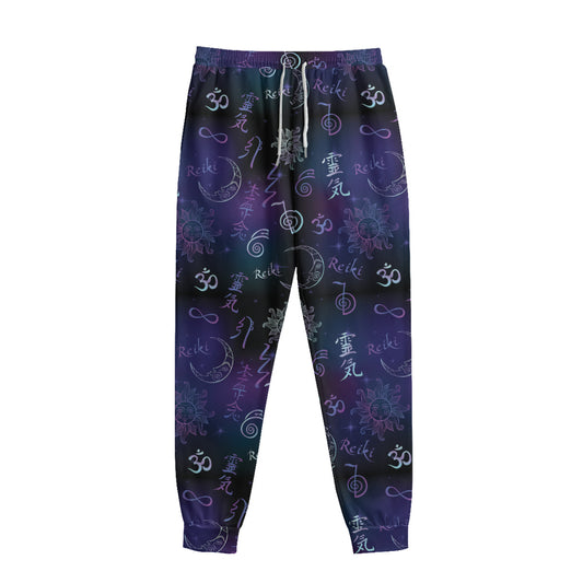 Reiki Energy Pattern Print Sweatpants