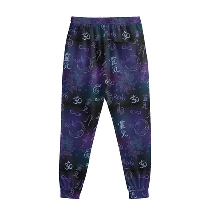 Reiki Energy Pattern Print Sweatpants