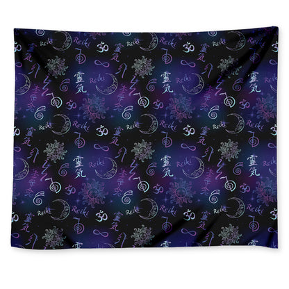 Reiki Energy Pattern Print Tapestry