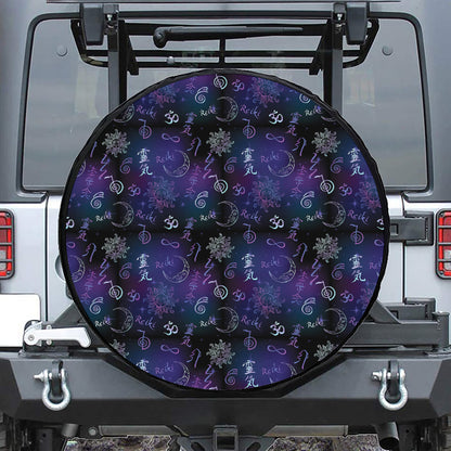 Reiki Energy Pattern Print Tire Cover