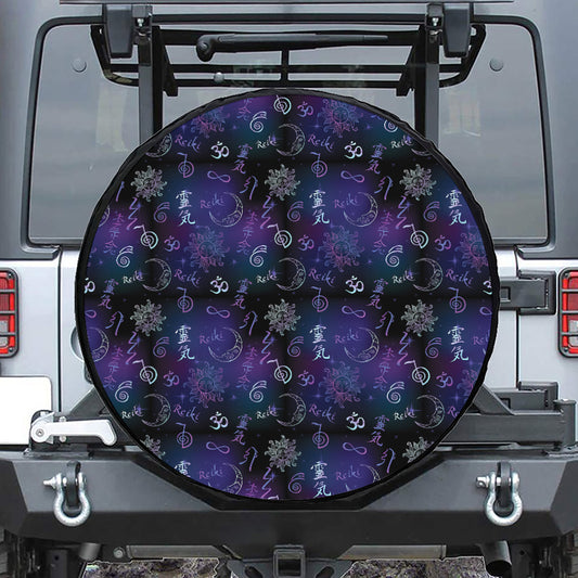 Reiki Energy Pattern Print Tire Cover