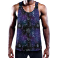 Reiki Energy Pattern Print Men's Workout Tank Top