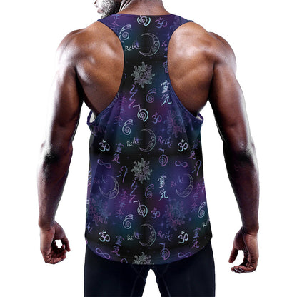 Reiki Energy Pattern Print Training Tank Top