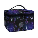 Reiki Energy Pattern Print Travel Makeup Bag