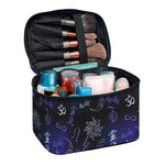 Reiki Energy Pattern Print Travel Makeup Bag