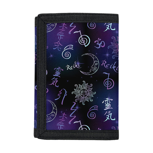 Reiki Energy Pattern Print Trifold Wallet