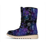 Reiki Energy Pattern Print Winter Boots