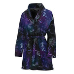 Reiki Energy Pattern Print Women's Bathrobe