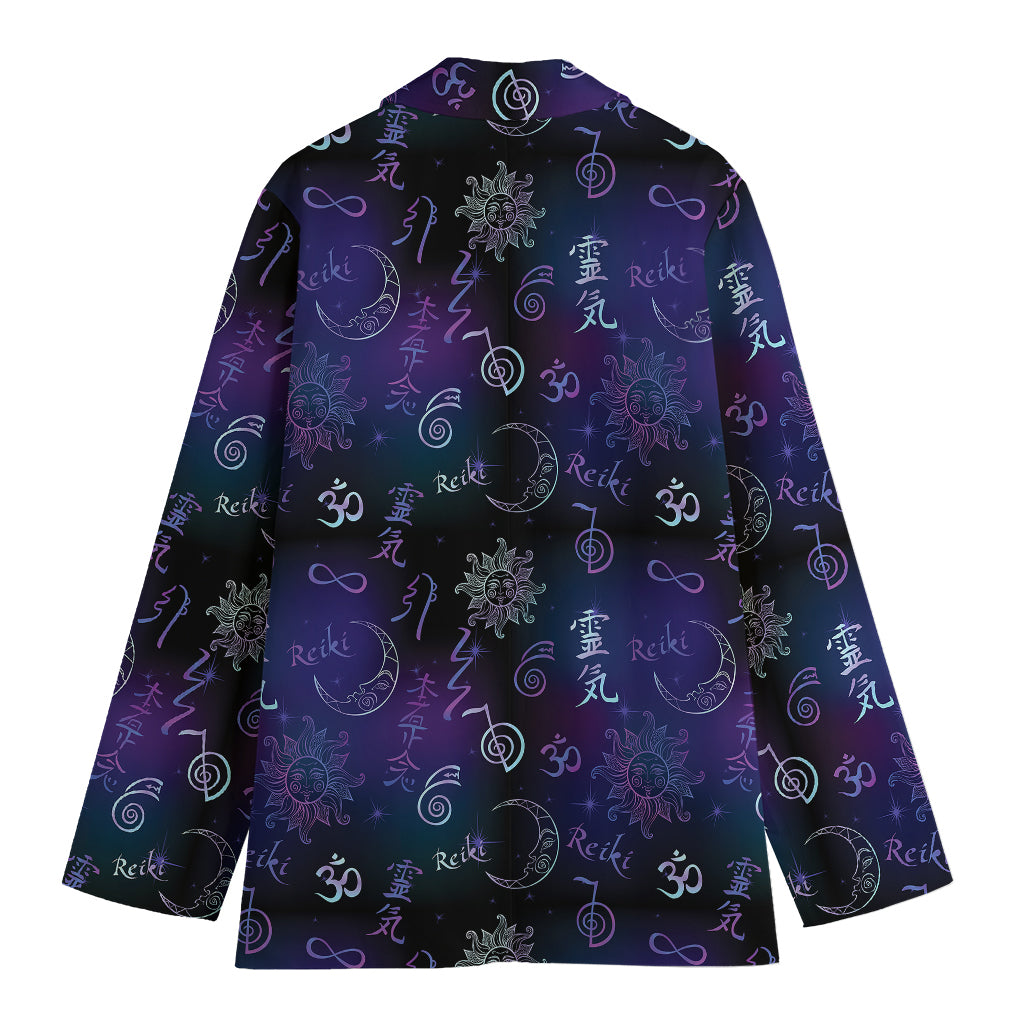Reiki Energy Pattern Print Women's Blazer