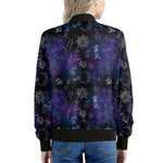Reiki Energy Pattern Print Women's Bomber Jacket