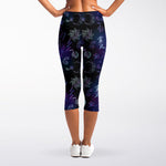 Reiki Energy Pattern Print Women's Capri Leggings