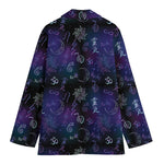 Reiki Energy Pattern Print Women's Cotton Blazer