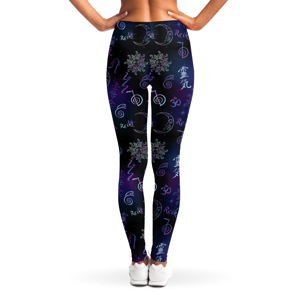Reiki Energy Pattern Print Women's Leggings