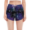 Reiki Energy Pattern Print Women's Split Running Shorts
