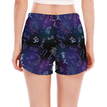 Reiki Energy Pattern Print Women's Split Running Shorts