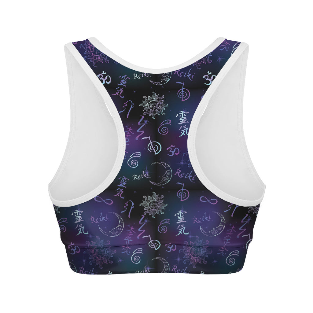 Reiki Energy Pattern Print Women's Sports Bra