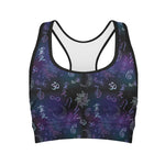 Reiki Energy Pattern Print Women's Sports Bra