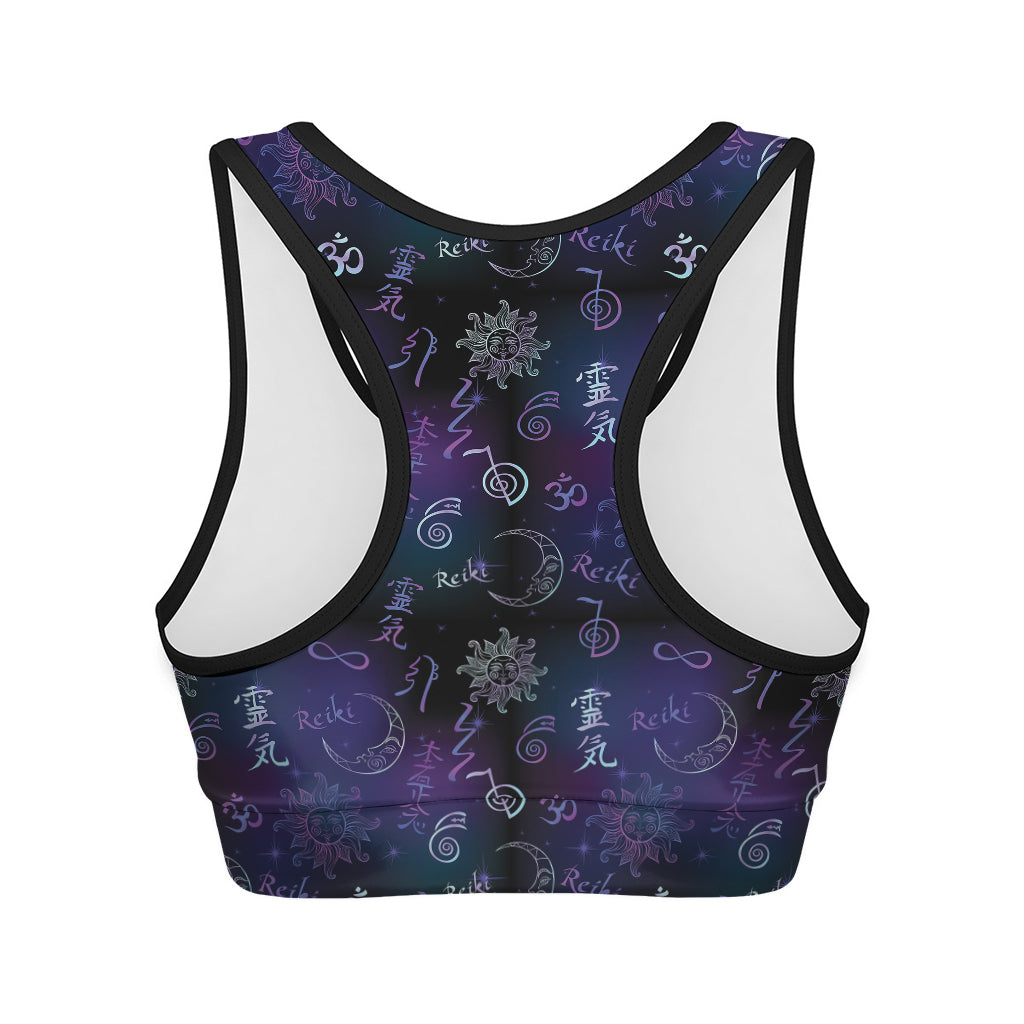 Reiki Energy Pattern Print Women's Sports Bra