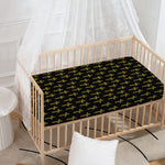 Religious Cross Pattern Print Baby Crib Sheet