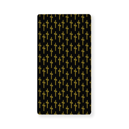 Religious Cross Pattern Print Baby Crib Sheet