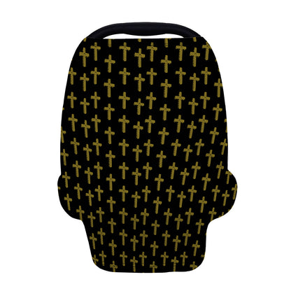 Religious Cross Pattern Print Baby Seat Cover