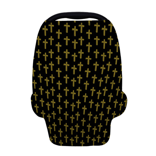 Religious Cross Pattern Print Baby Seat Cover