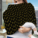 Religious Cross Pattern Print Baby Seat Cover