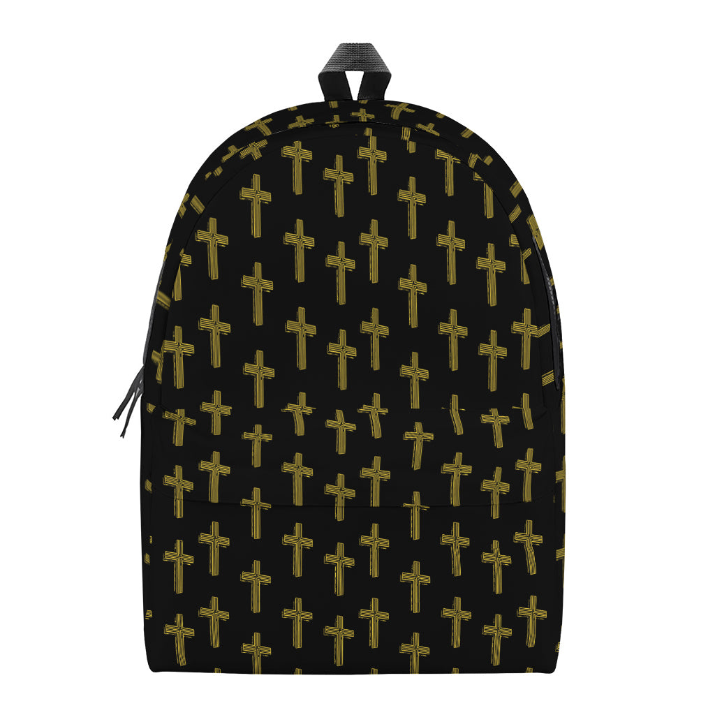 Religious Cross Pattern Print Backpack