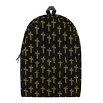 Religious Cross Pattern Print Backpack