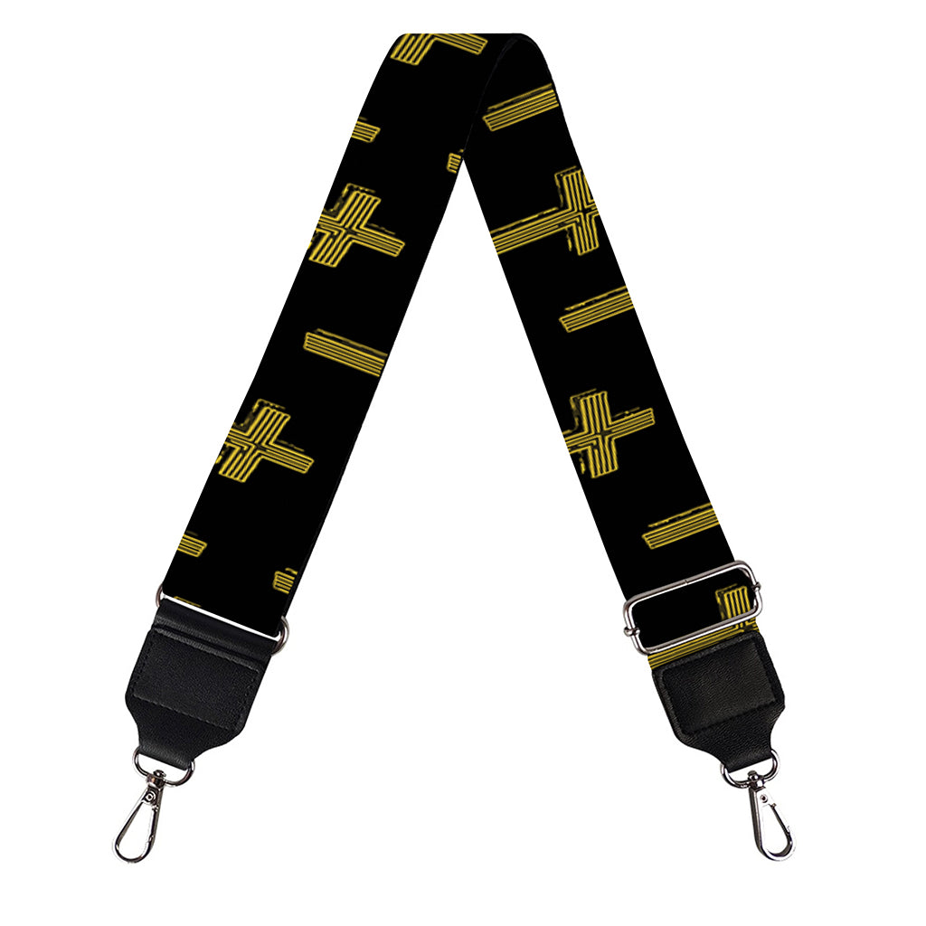 Religious Cross Pattern Print Bag Strap