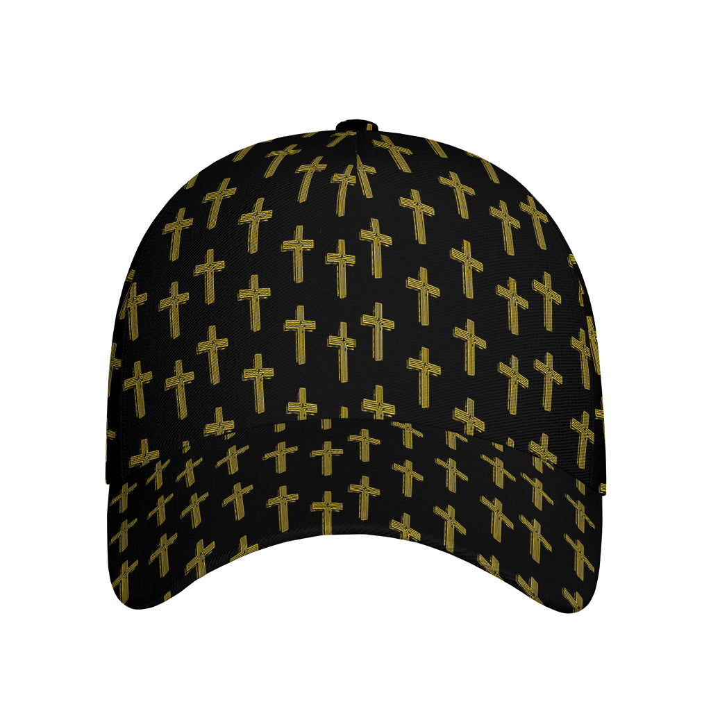 Religious Cross Pattern Print Baseball Cap