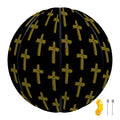 Religious Cross Pattern Print Basketball