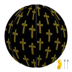Religious Cross Pattern Print Basketball