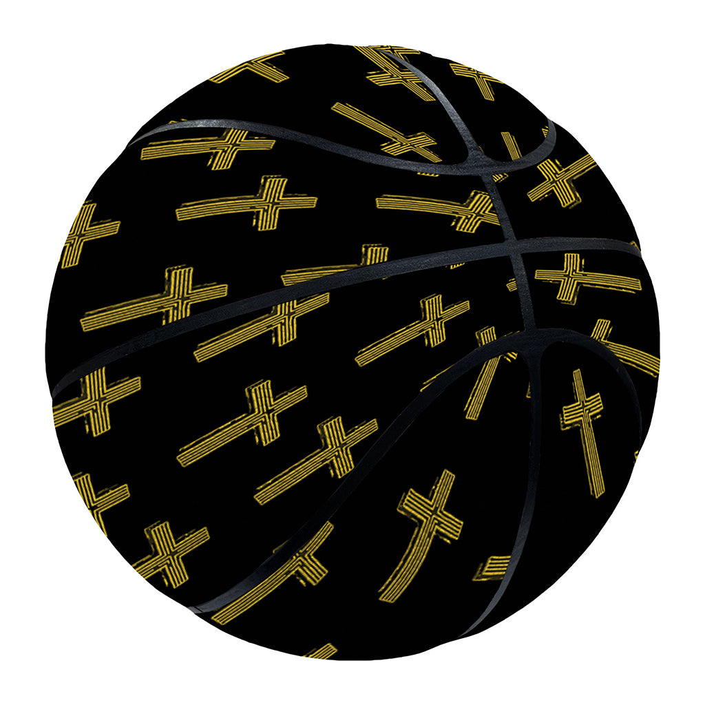 Religious Cross Pattern Print Basketball