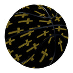 Religious Cross Pattern Print Basketball