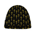 Religious Cross Pattern Print Beanie