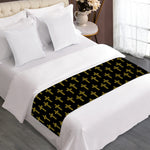Religious Cross Pattern Print Bed Runner