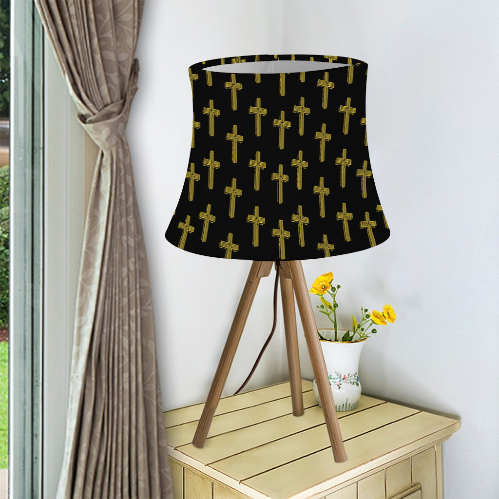 Religious Cross Pattern Print Bell Lamp Shade