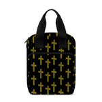 Religious Cross Pattern Print Bible Tote Bag