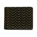 Religious Cross Pattern Print Bifold Wallet