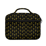Religious Cross Pattern Print Briefcase Bible Bag