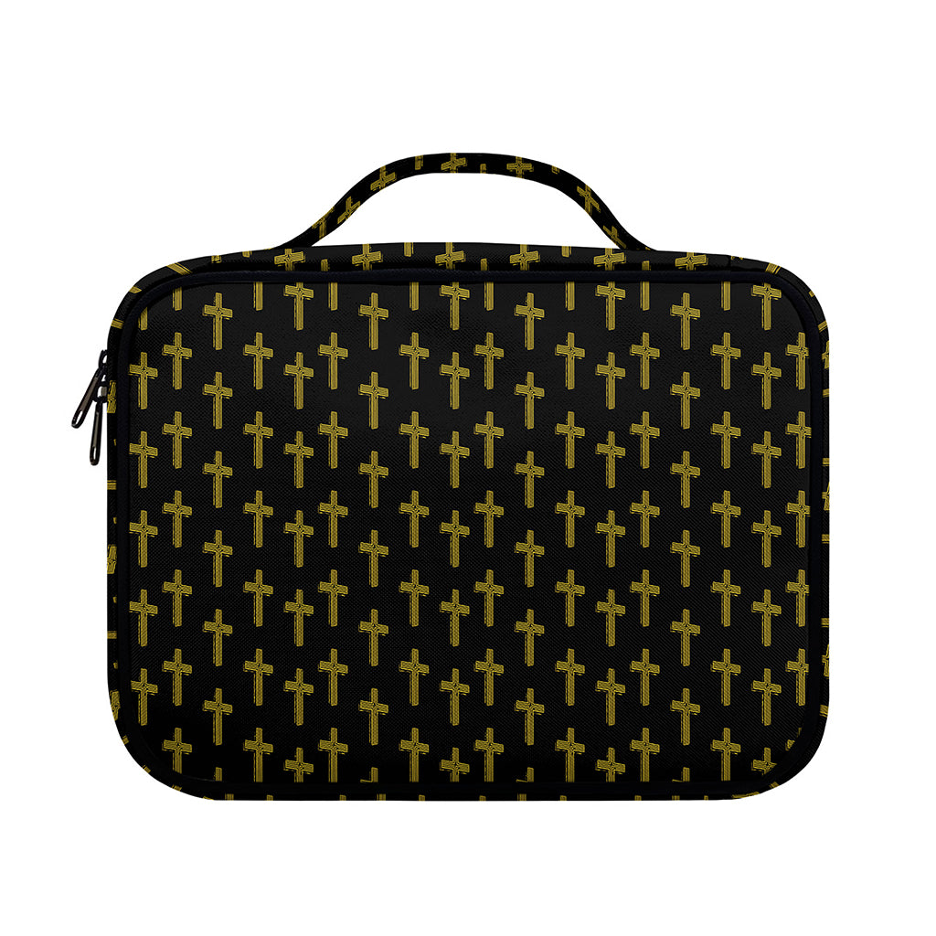 Religious Cross Pattern Print Briefcase Bible Bag