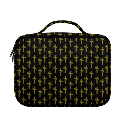 Religious Cross Pattern Print Briefcase Bible Bag