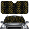 Religious Cross Pattern Print Car Windshield Sun Shade