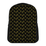 Religious Cross Pattern Print Casual Backpack