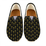 Religious Cross Pattern Print Casual Shoes